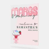 Margs Matrimony Tequila Bach Brautparty Willkommen Acrylschild (Winkel)