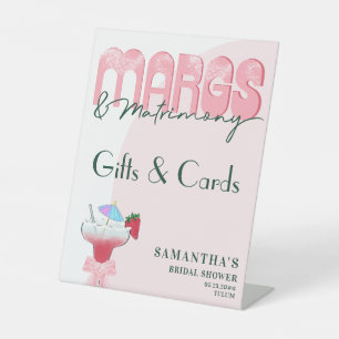 Margs Matrimony Tequila Bach Brautparty Willkommen Sockelschild