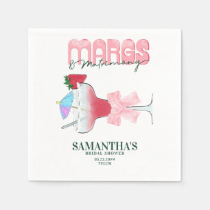 Margs Matrimony Tequila Bach Junggesellinnen-Absch Serviette