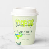 Margs Matrimony Tequila Brautparty Bach Willkommen Pappbecher (Rückseite)