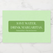 Margs Matrimony Tequila Brautparty Bachelorette Schaumweinetikett (Einzelnes Label)