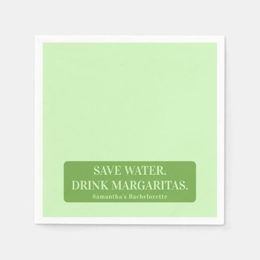 Margs Matrimony Tequila Brautparty Bachelorette Serviette (Vorderseite)