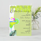 Margs & Matrimony Tequila Limones Brautparty Einladung (Stehend Vorderseite)