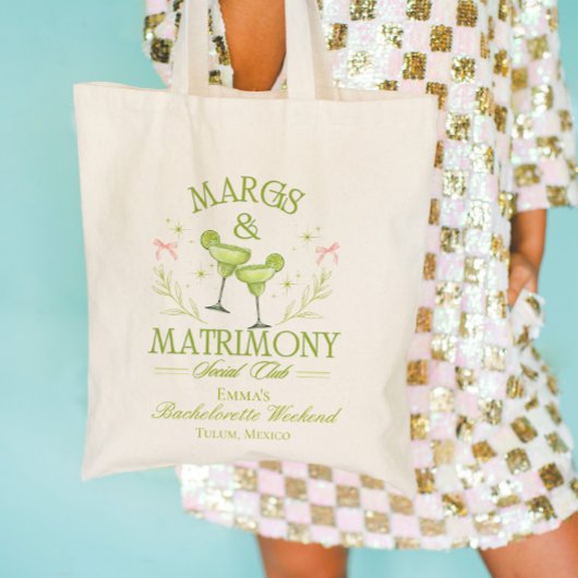 Margs & Matrimony Tote Bag Bachelorette Tragetasche