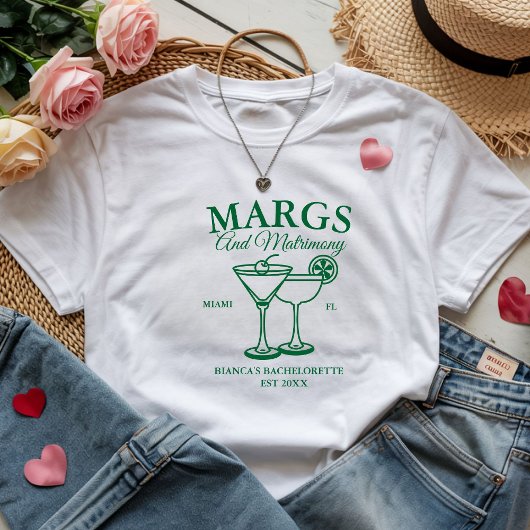 Margs und Ehe  Junggesellinnenabschied am Strand  T-Shirt