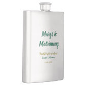 Margs und Ehe Name Datum Junggesellinnenabschied Flachmann (Rechts)