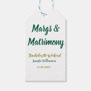 Margs und Ehe Name Datum Junggesellinnenabschied Geschenkanhänger