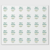 Margs und Ehe name datum Junggesellinnenabschied Geschenkpapier (Flach)