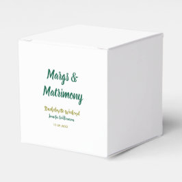 Margs und Ehe name datum Junggesellinnenabschied Geschenkschachtel