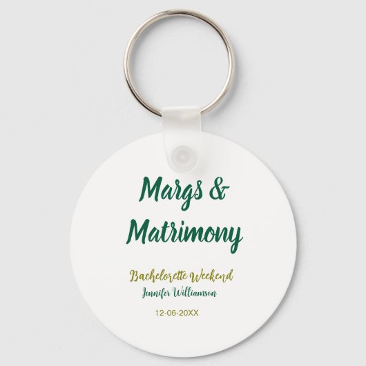 Margs und Ehe name datum junggesellinnenabschied Schlüsselanhänger (Vorderseite)