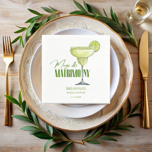Margs und Matrimone Brautparty mit Monogramm Serviette
