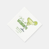 Margs und Matrimone Brautparty mit Monogramm Serviette (Ecke)