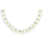 Margs und Matrimone Green Striped Wimpelkette (Alle)