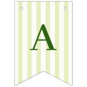 Margs und Matrimone Green Striped Wimpelkette (Zweite Fahne)