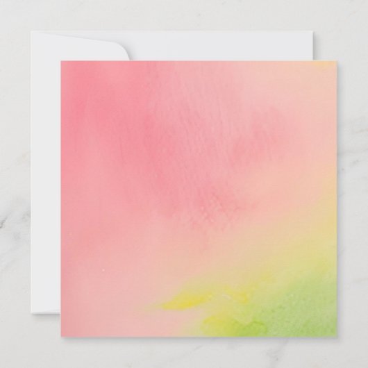 Margs und Matrimone Rosa Grüner Junggeselinnen-Abs Einladung (Rückseite)