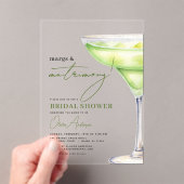 Margs und Matrimons Modernes Brautparty Acryleinladungen (Insitu (Handheld))