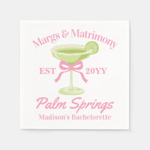 Margs und Matrimony Margaritas Junggesellinnenabsc Serviette
