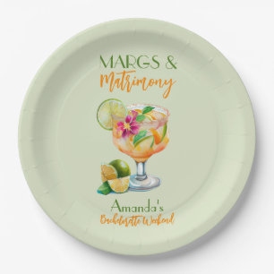 Margs und Matrimony Tequila & Fiesta Junggesellinn Pappteller
