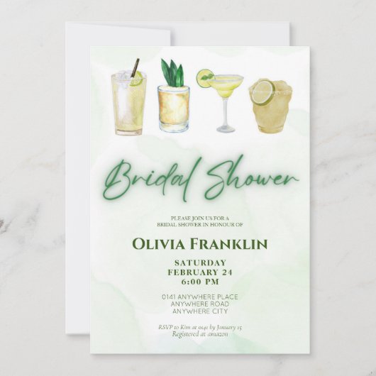 Margs und Trauungen Sommersemester-Brautparty Einladung (Vorderseite)