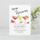 Margs vor den Eheschließungen Brautparty Einladung (Stehend Vorderseite)