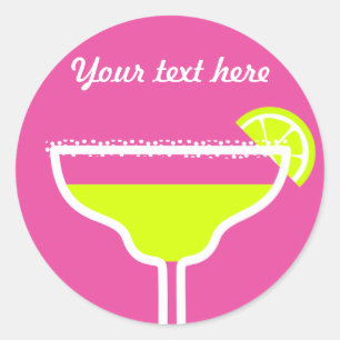 Marguerita trinken runder aufkleber