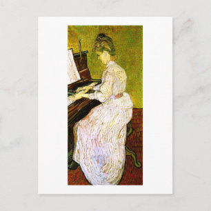 Marguerite Gachet am Klavier, Vincent van Gogh Postkarte