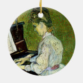 Marguerite Gachet am Piano von Vincent van Gogh Keramikornament (Hinten)