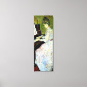 Marguerite Gachet am Piano von Vincent van Gogh Leinwanddruck (Vorderseite)