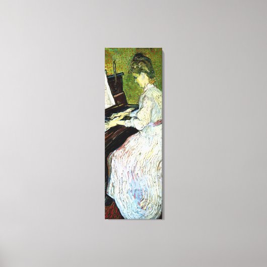 Marguerite Gachet am Piano von Vincent van Gogh Leinwanddruck (Vorderseite)