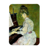 Marguerite Gachet am Piano von Vincent van Gogh Magnet (Vertikal)