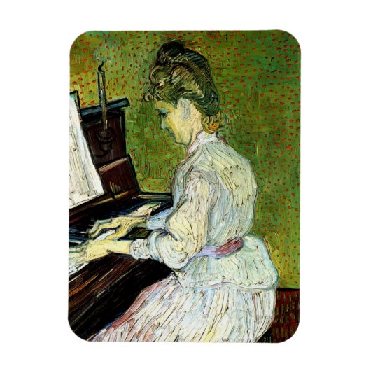 Marguerite Gachet am Piano von Vincent van Gogh Magnet (Vertikal)