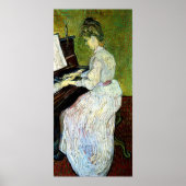 Marguerite Gachet am Piano von Vincent van Gogh Poster (Vorne)