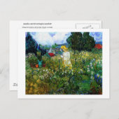 Marguerite Gachet im Garten Van Gogh Kunstvoll wan Postkarte (Vorne/Hinten)