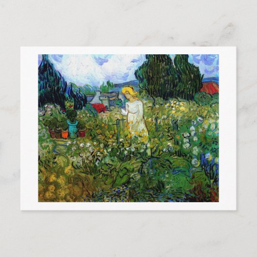 Marguerite Gachet im Garten Van Gogh Kunstvoll wan Postkarte (Vorderseite)