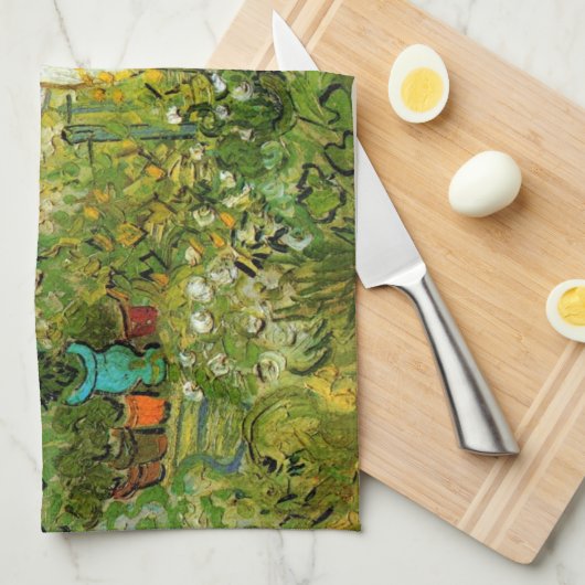 Marguerite Gachet in Garden von Vincent van Gogh Geschirrtuch (Viertel Falte)