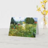 Marguerite Gachet in Garden von Vincent van Gogh Karte (Gelbe Blume)