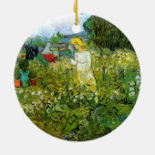 Marguerite Gachet in Garden von Vincent van Gogh Keramik Ornament (Hinten)