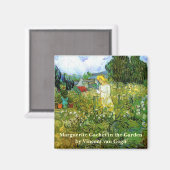 Marguerite Gachet in Garden von Vincent van Gogh Magnet (Vorderseite/Rückseite)