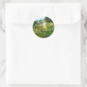 Marguerite Gachet in Garden von Vincent van Gogh Runder Aufkleber (Tasche)