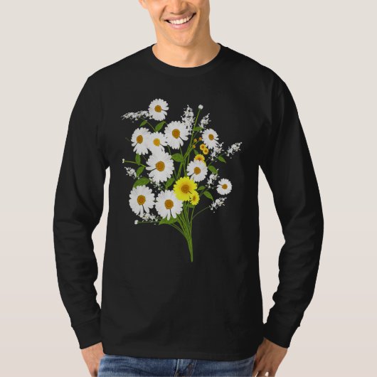 Marguerites Daisy Spring Blume Daisies Pflanze Gar T-Shirt (Vorderseite)