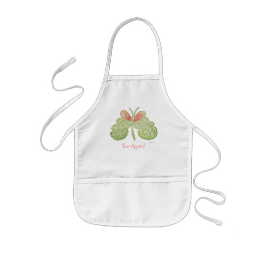 Margueritgemalte Schmetterling-Schürze Kinderschürze (Vorne)