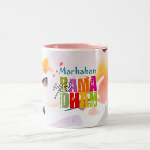 Marhaban ya Ramadhan Zwei-Tone-Tasse Zweifarbige Tasse