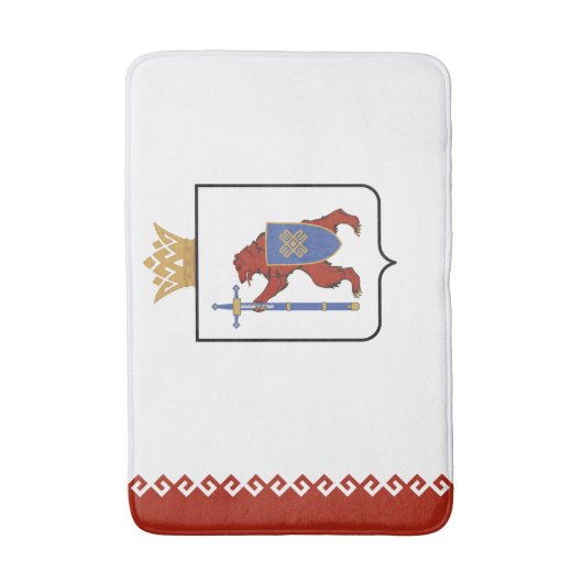 Mari El Flag Badematte (Vorderseite Vertikal)