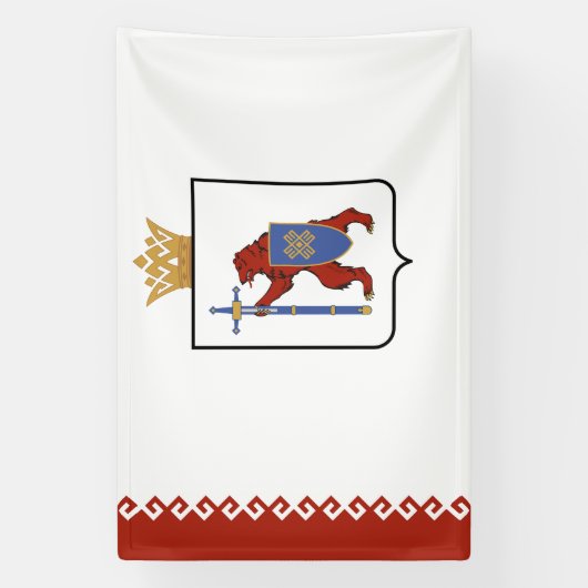 Mari El Flag Banner (Vertikal)