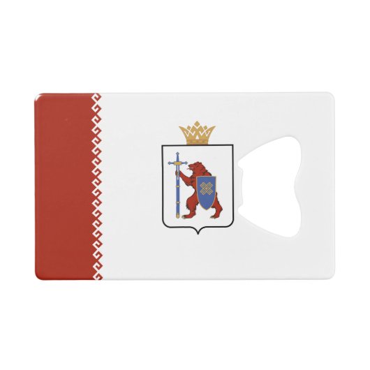 Mari El Flag Geldbeutel Flaschenöffner (Vorderseite (Horizontal))