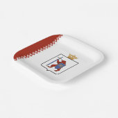 Mari El Flag Pappteller (Gewinkelt)