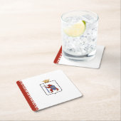 Mari El Flag Rechteckiger Pappuntersetzer (Vor Ort)