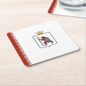 Mari El Flag Rechteckiger Pappuntersetzer (angewinkelt)