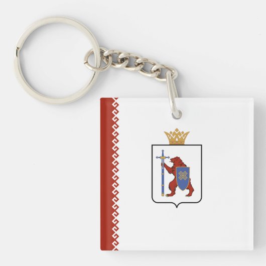 Mari El Flag Schlüsselanhänger (Vorderseite)