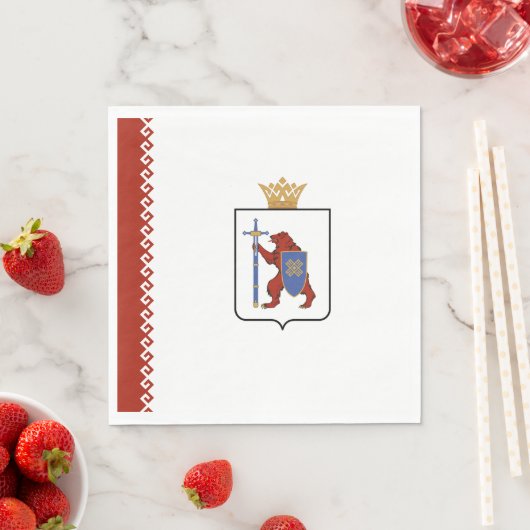 Mari El Flag Serviette (Beispiel)